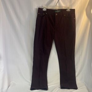 Ralph Lauren Deep Burgundy Jeans Size 10P